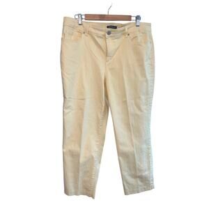 Bandolino Yellow Straight Jeans Size 16S